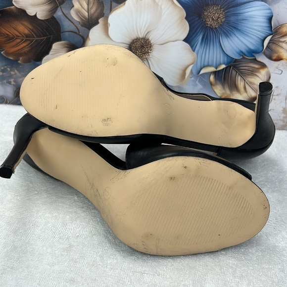 No brand, black peep toe 4 inch heel - Picture 5 of 6